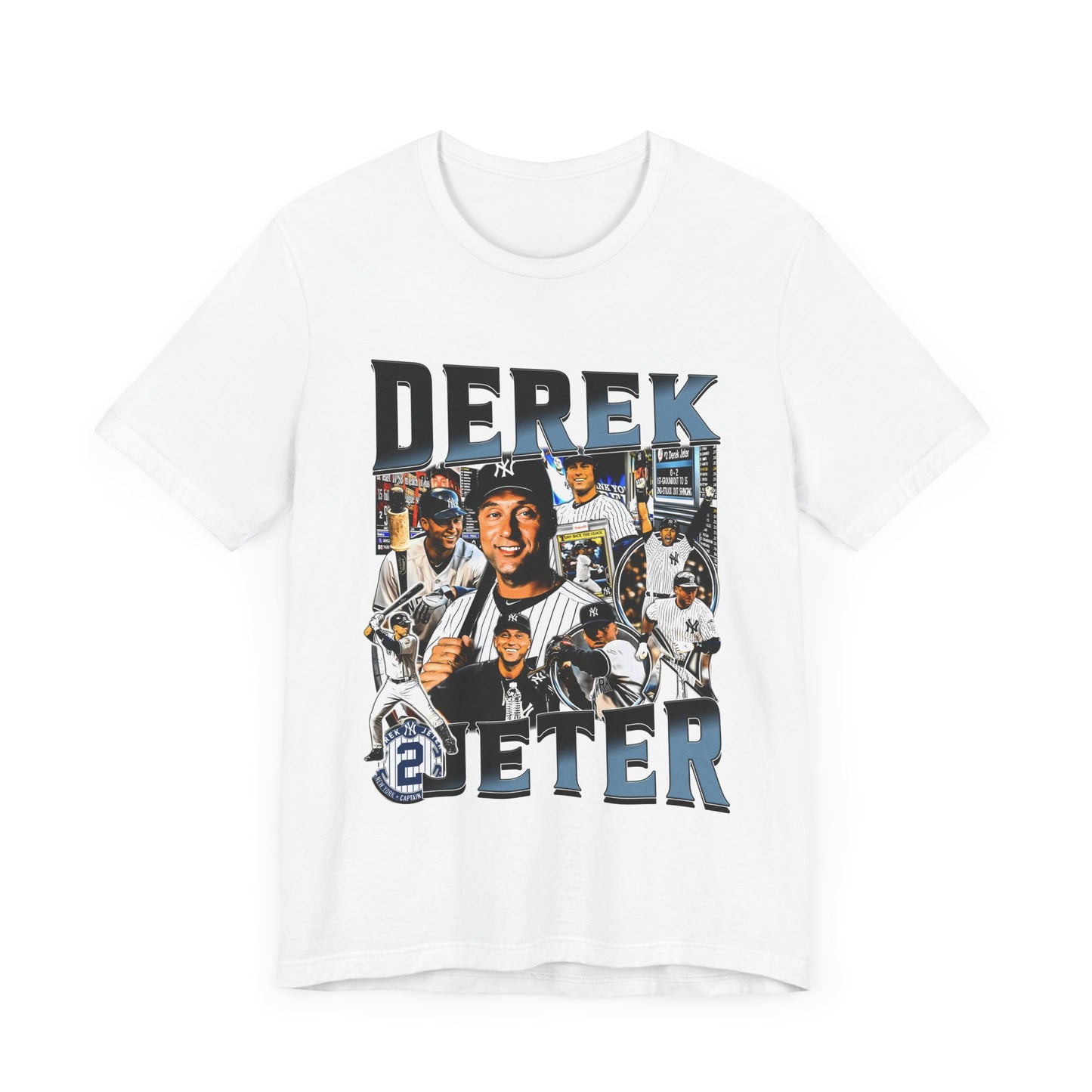 Vintage 90s Baseball Bootleg Style T-Shirt DEREK JETER Unisex Graphic Tee Shirt