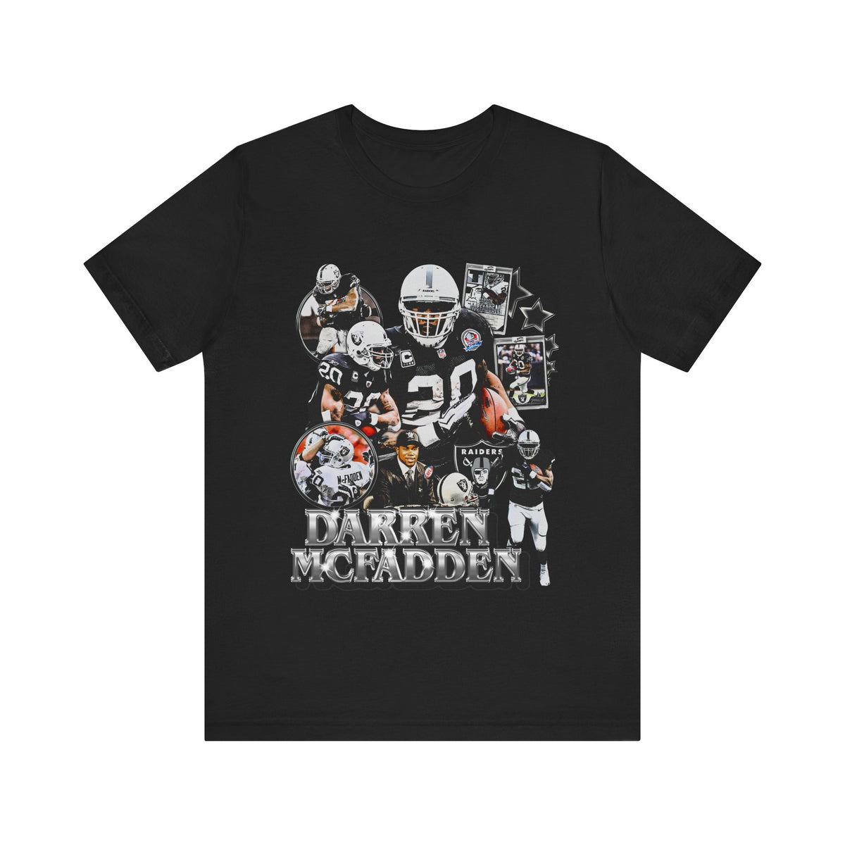 Vintage 90s Football Bootleg Style T-Shirt DARREN MCFADDEN Unisex Graphic Tee
