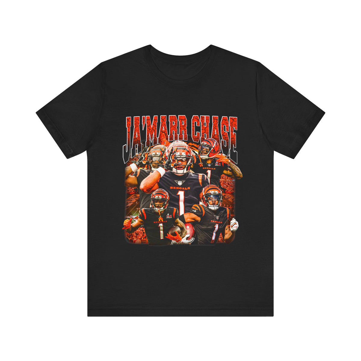 Vintage 90s Football Bootleg Style T-Shirt JAMARR CHASE Unisex Graphic Tee Shirt