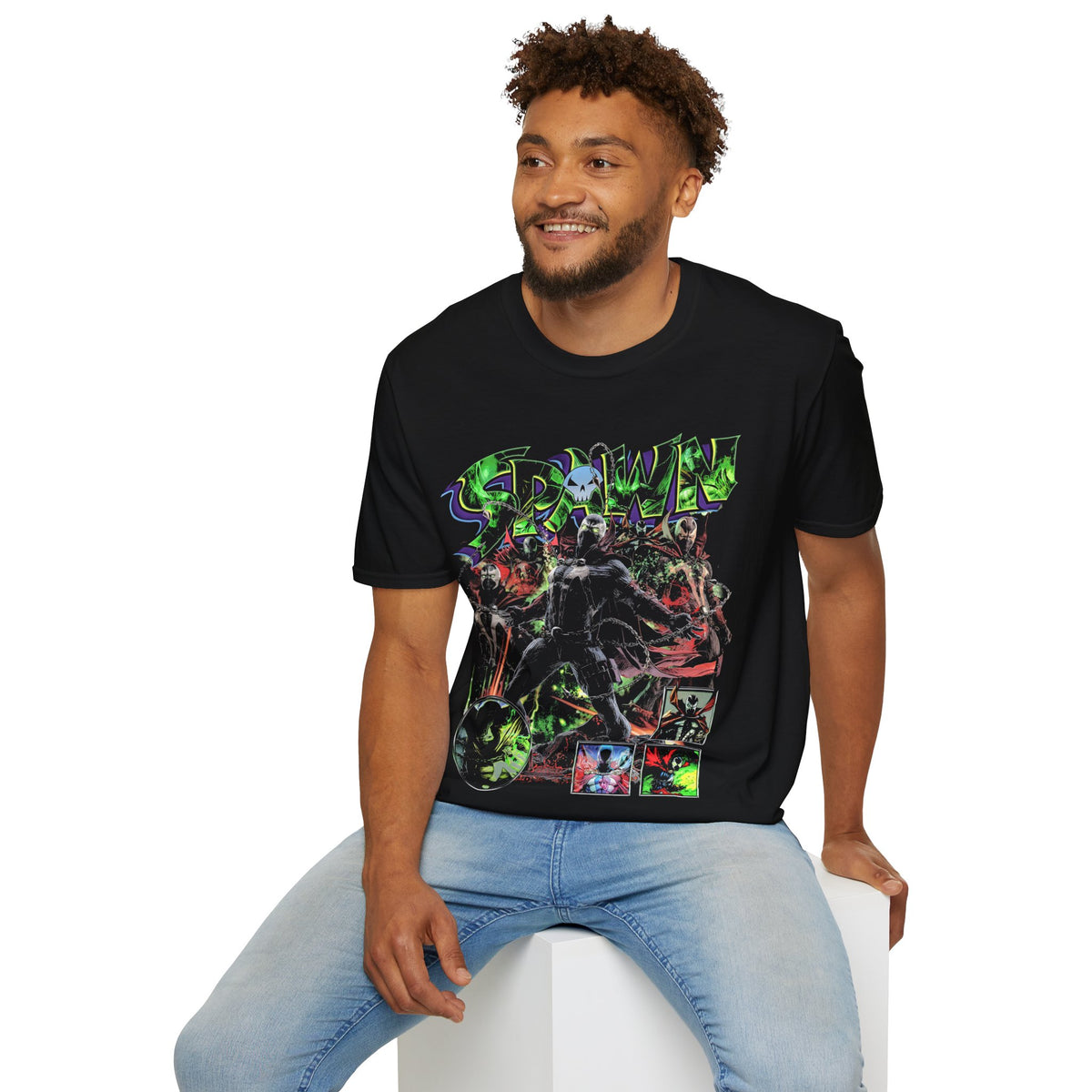 Vintage 90s Superheroes Bootleg Style T-Shirt, SPAWN Retro Superheroes Shirt Unisex Graphic Tee