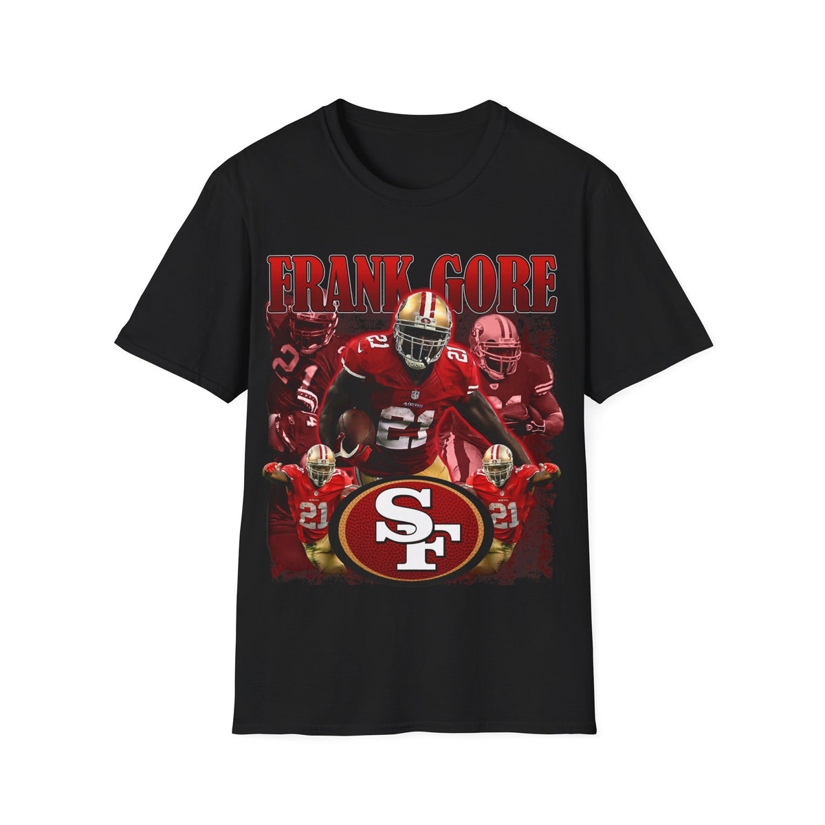 Vintage 90s Football Bootleg Style T-Shirt, FRANK GORE Vintage Graphic Tee, Retro Football Shirt Unisex Graphic Tee Shirt