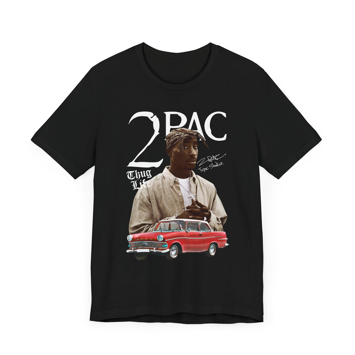 2PAC VINTAGE 90s Unisex Jersey Short Sleeve Tee