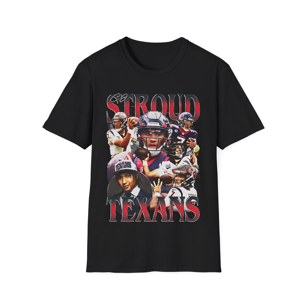 Vintage 90s Football Bootleg Style T-Shirt, CJ STROUD QB Vintage Graphic Tee, Retro Football Shirt Unisex Graphic Tee Shirt