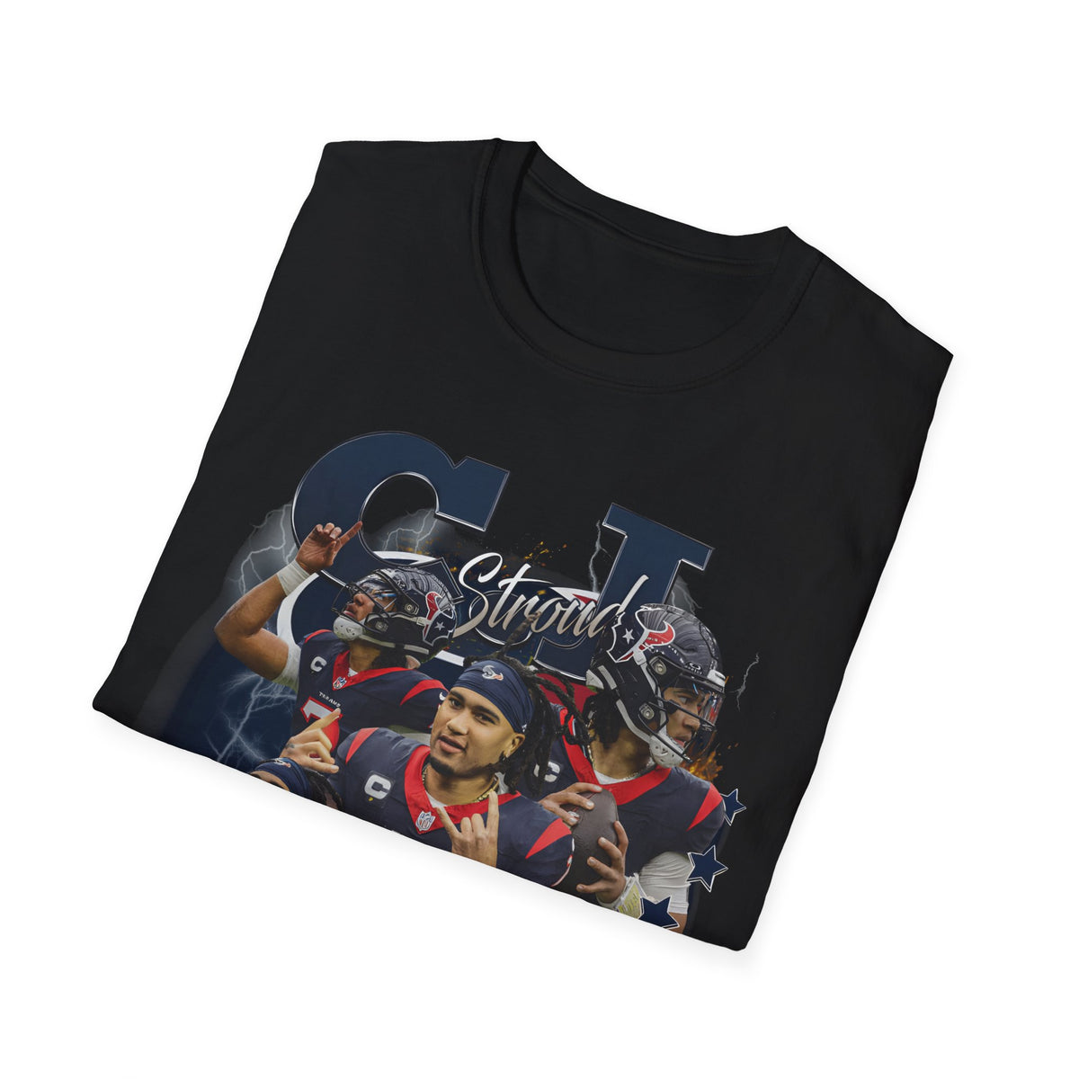 Vintage 90s Football Bootleg Style T-Shirt, CJ STROUD TX Vintage Graphic Tee, Retro Football Shirt Unisex Graphic Tee Shirt