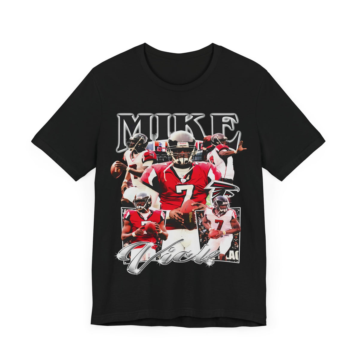 Vintage 90s Football Bootleg Style T-Shirt MIKE VICK Unisex Graphic Tee Shirt