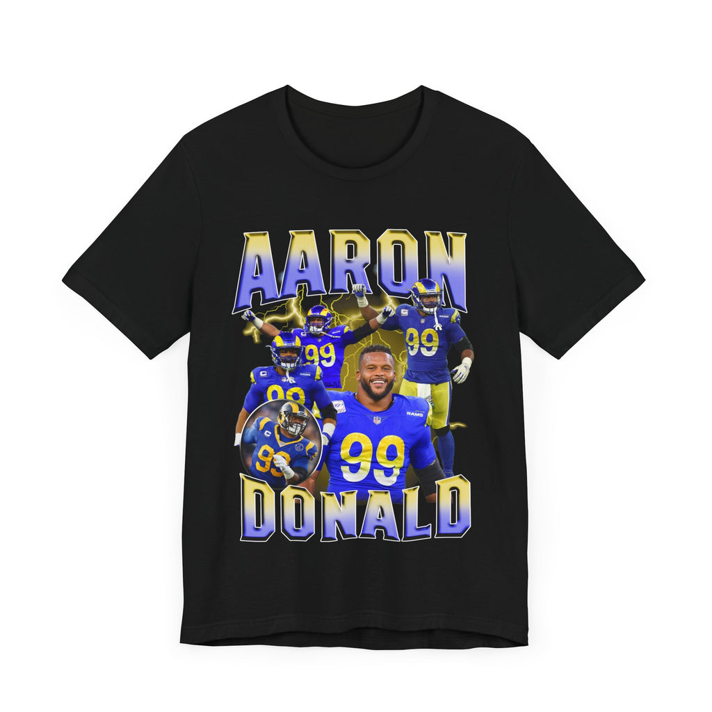 Vintage 90s Football Bootleg Style T-Shirt AARON DONALD Unisex Graphic Tee Shirt