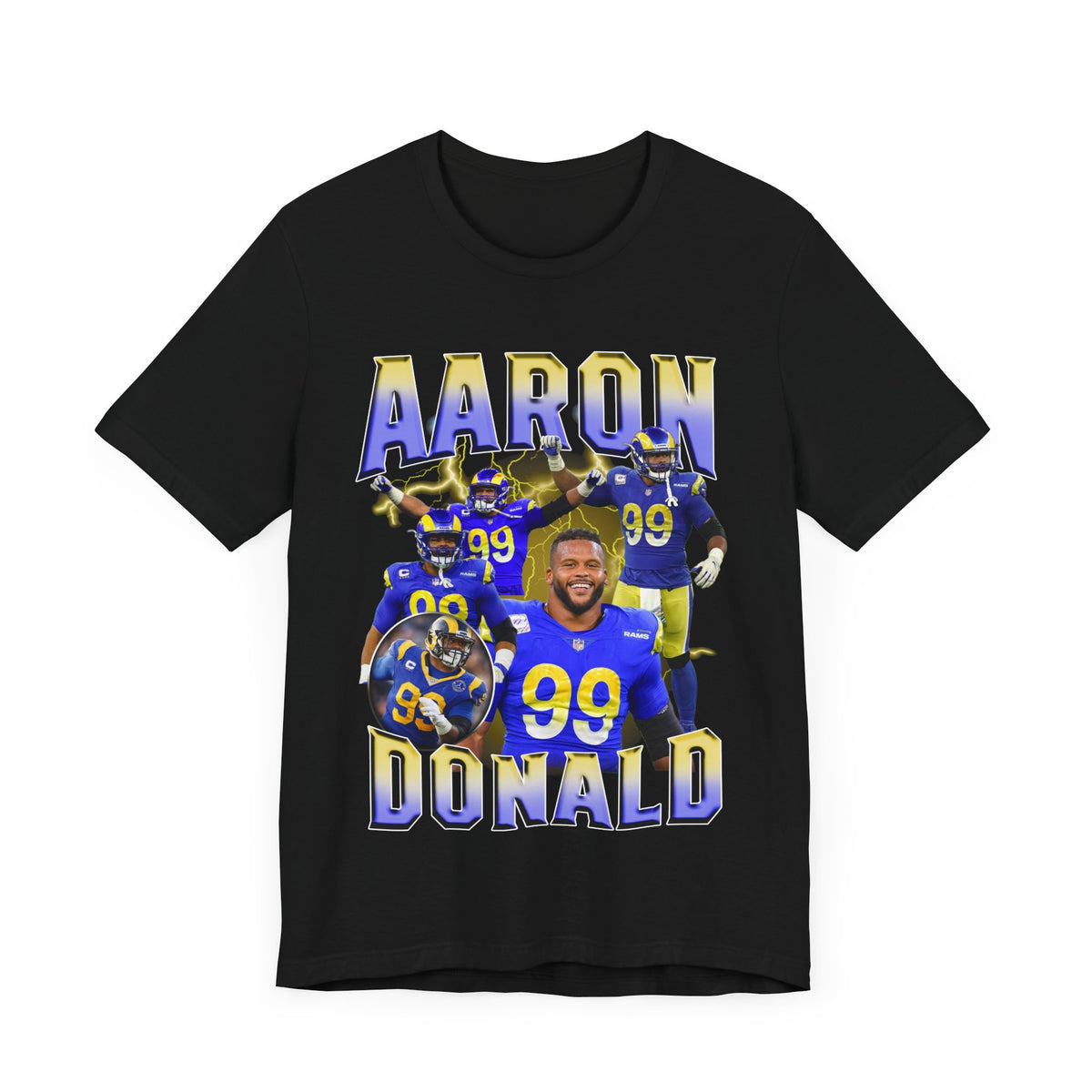 Vintage 90s Football Bootleg Style T-Shirt AARON DONALD Unisex Graphic Tee Shirt