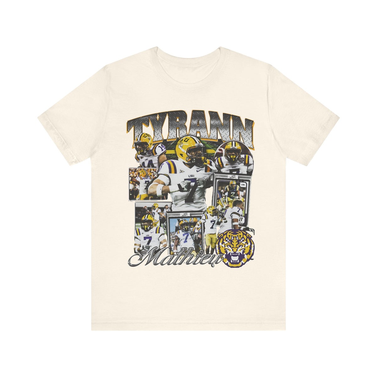 Vintage 90s Football Bootleg Style T-Shirt TYRANN MATHIEU Unisex Graphic Tee