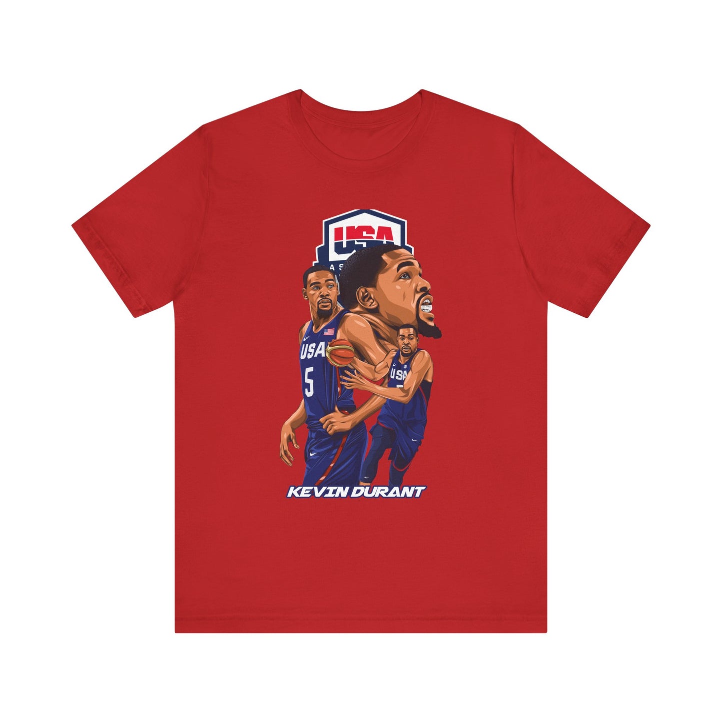 KEVIN DURANT USA Unisex Jersey Short Sleeve Tee