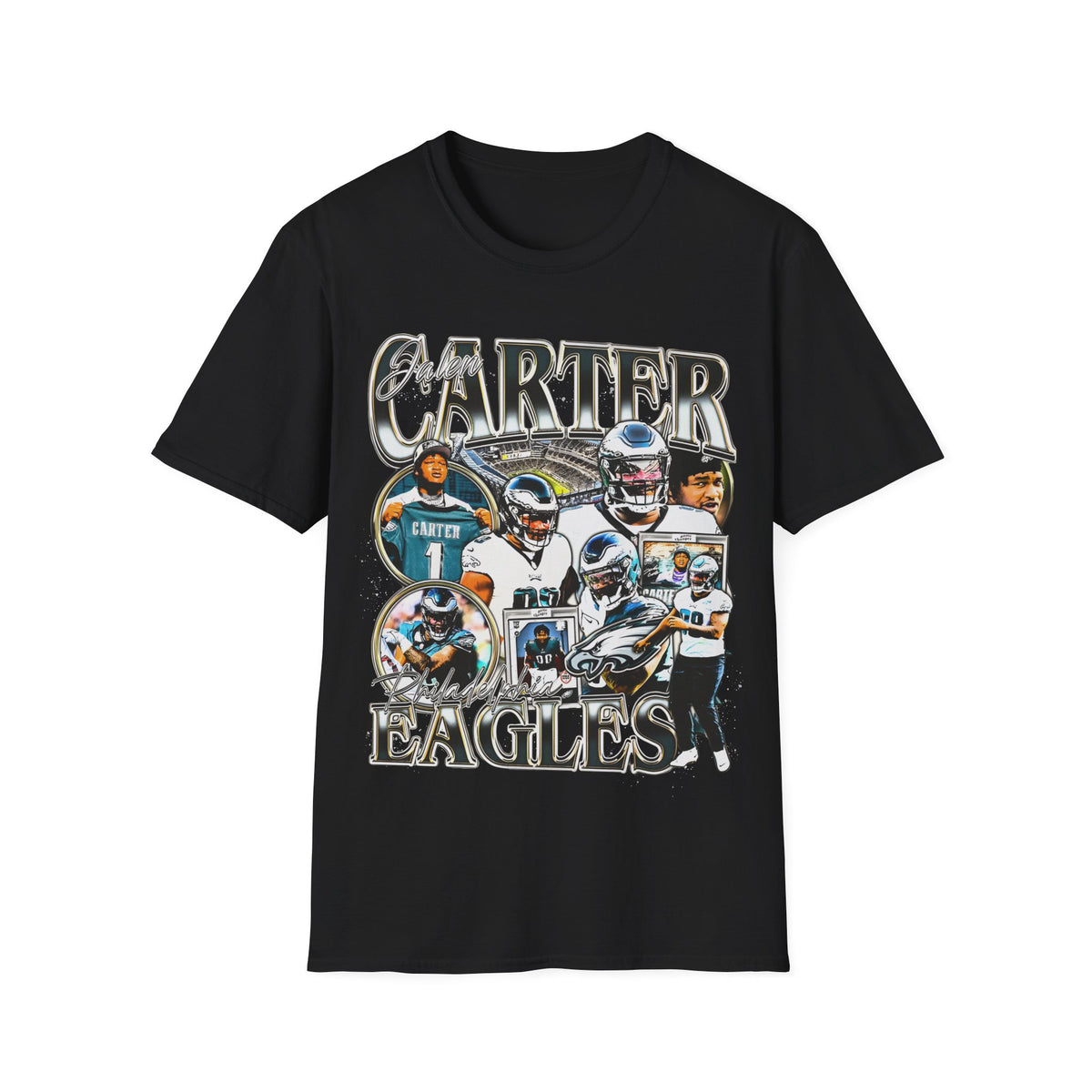 Vintage 90s Football Bootleg Style T-Shirt, JALEN CARTER Vintage Graphic Tee, Retro Football Shirt Unisex Graphic Tee Shirt