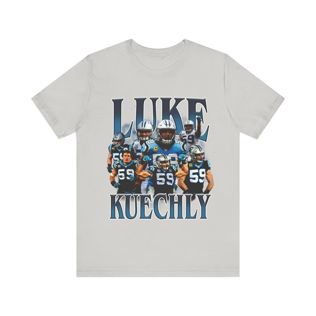 Vintage 90s Football Bootleg Style T-Shirt LUKE KUECHLY Unisex Graphic Tee Shirt