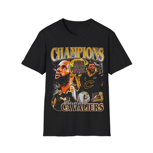 Vintage 90s Basketball Bootleg Style T-Shirt, 2016 CHAMPS DUAL SIDED Graphic Tee, Retro Basketball Shirt Unisex Graphic Tee