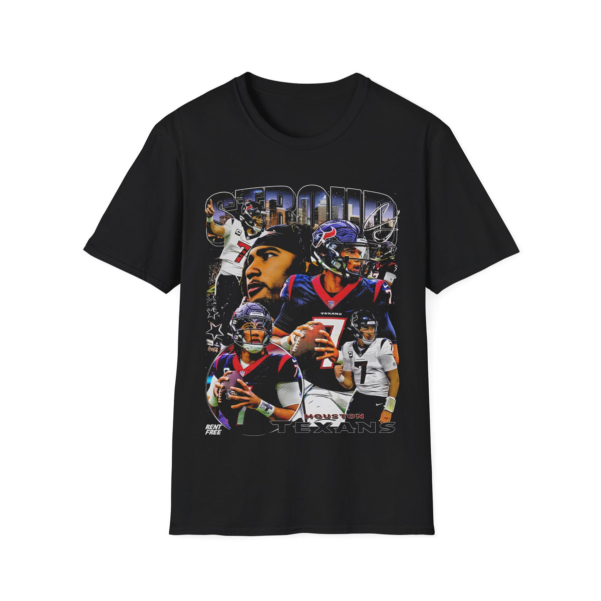 Vintage 90s Football Bootleg Style T-Shirt, CJ STROUD Retro Football Shirt Unisex Graphic Tee Shirt