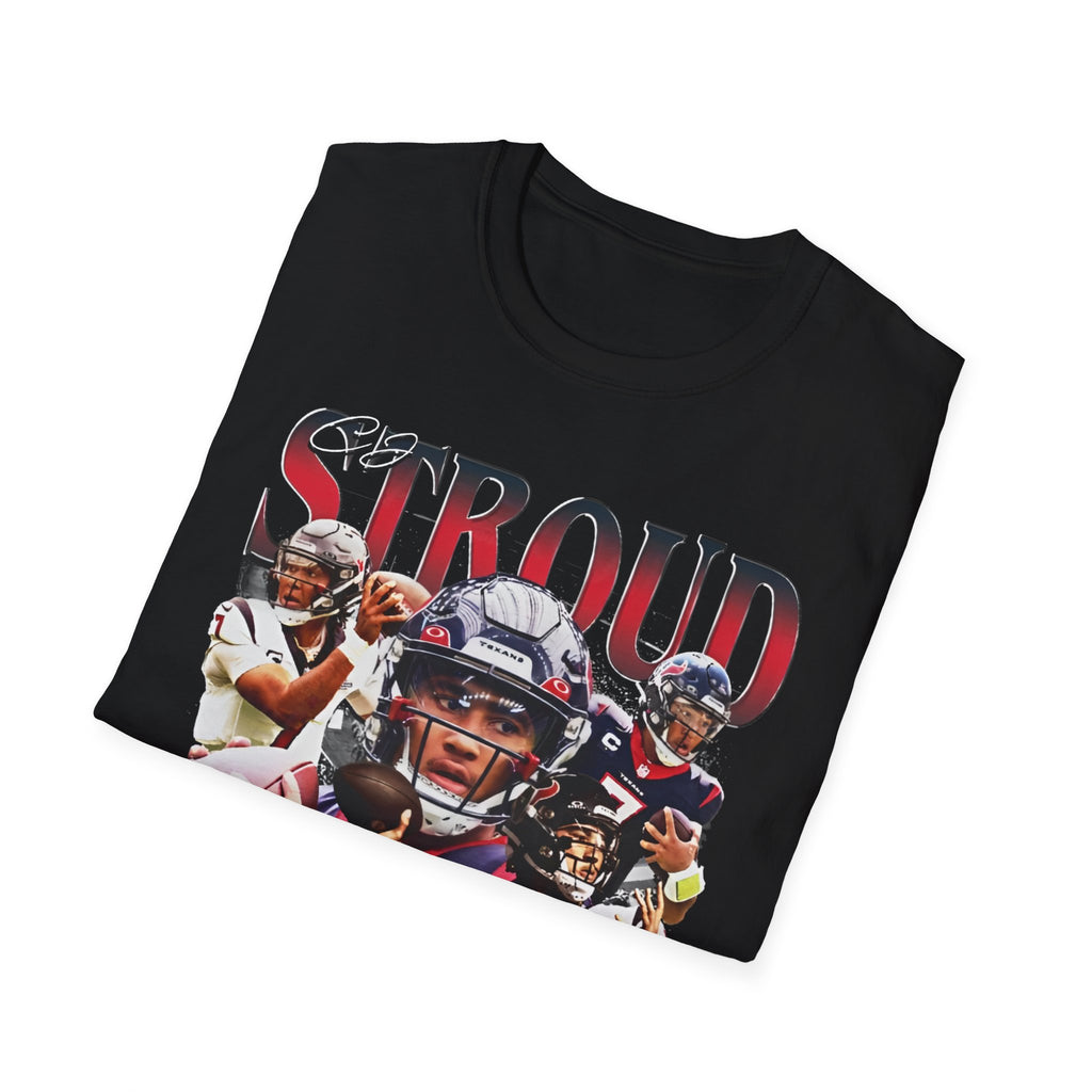 Vintage 90s Football Bootleg Style T-Shirt, CJ STROUD QB Vintage Graphic Tee, Retro Football Shirt Unisex Graphic Tee Shirt