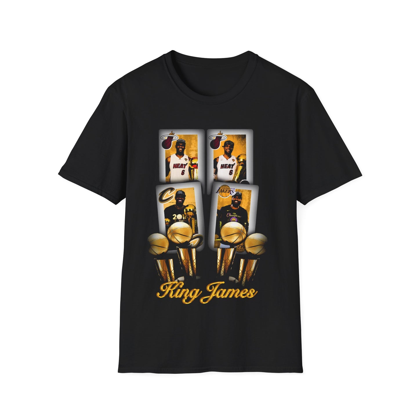 Vintage 90s Basketball Bootleg Style T-Shirt, LEBRON JAMES TROPHY Retro Basketball Shirt Unisex Graphic Tee
