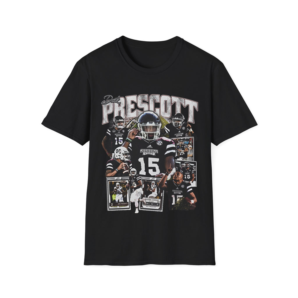 Vintage 90s Football Bootleg Style T-Shirt, DAK MS ST Vintage Graphic Tee, Retro Football Shirt Unisex Graphic Tee Shirt