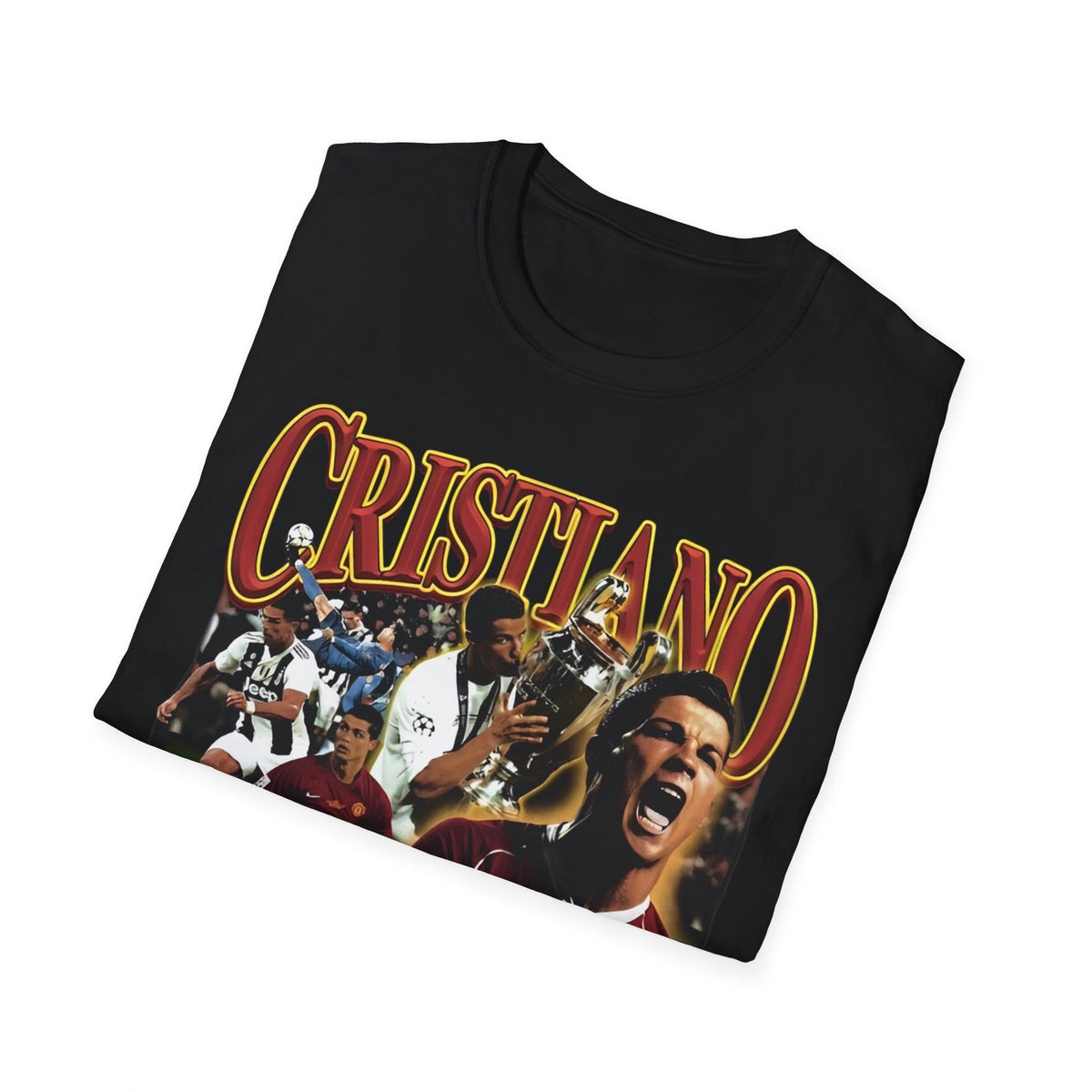 Vintage 90s Soccer Bootleg Style T-Shirt, CRISTIANO RONALDO Graphic Tee, Retro Soccer Shirt Unisex Graphic Tee