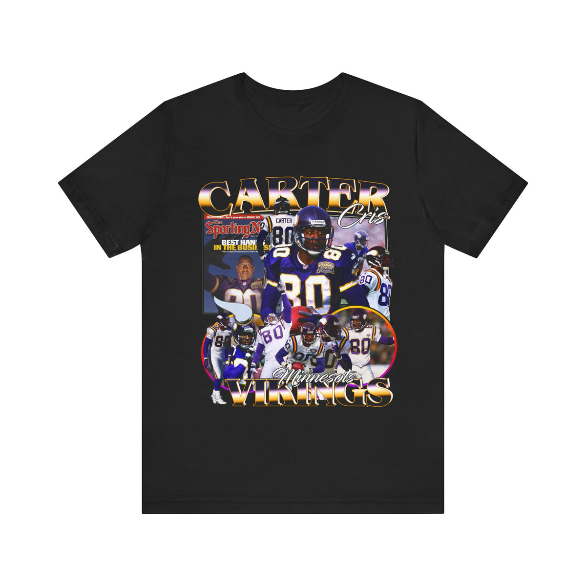 Vintage 90s Football Bootleg Style T-Shirt CHRIS CARTER Unisex Graphic Tee Shirt
