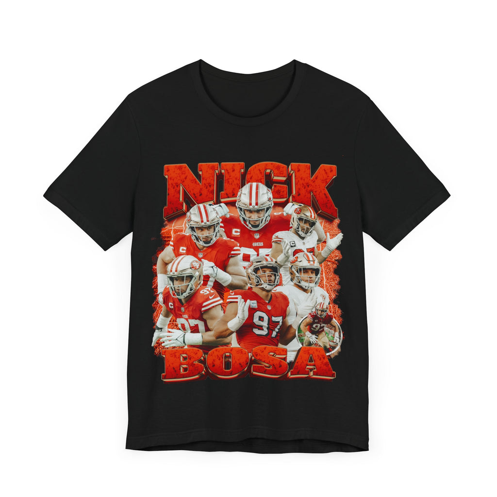 Vintage 90s Football Bootleg Style T-Shirt NICK BOSA 90s Unisex Graphic Tee