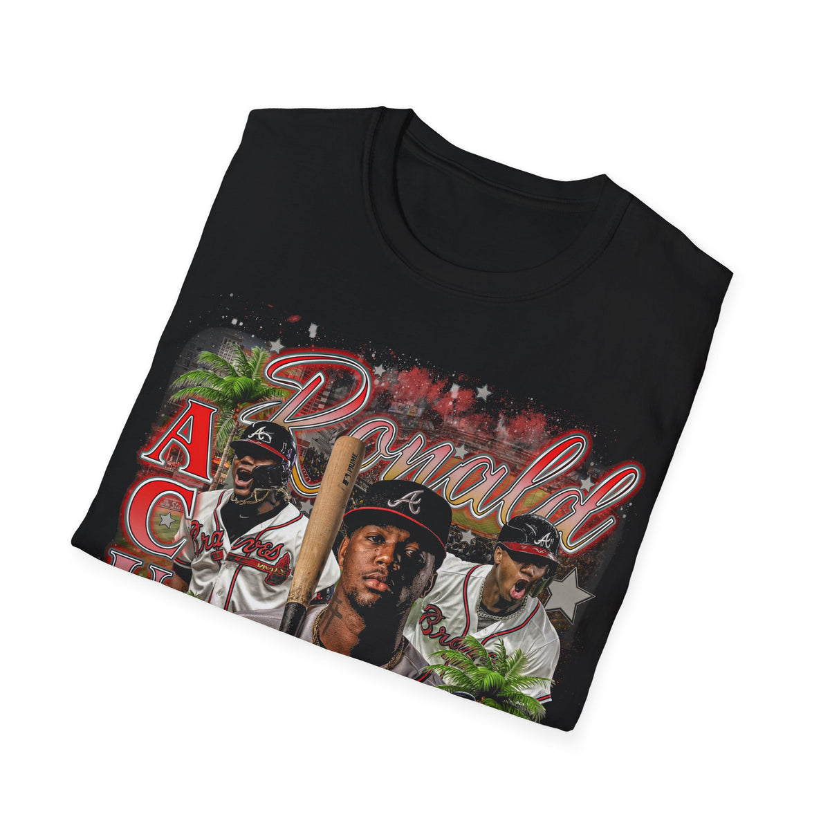 Vintage 90s Baseball Bootleg Style T-Shirt, RONALD ACUNA JR Retro Baseball Shirt Unisex Graphic Tee
