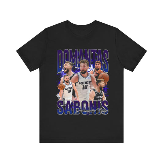 Vintage 90s Basketball Bootleg Style T-Shirt DOMANTAS SABONIS Unisex Graphic Tee