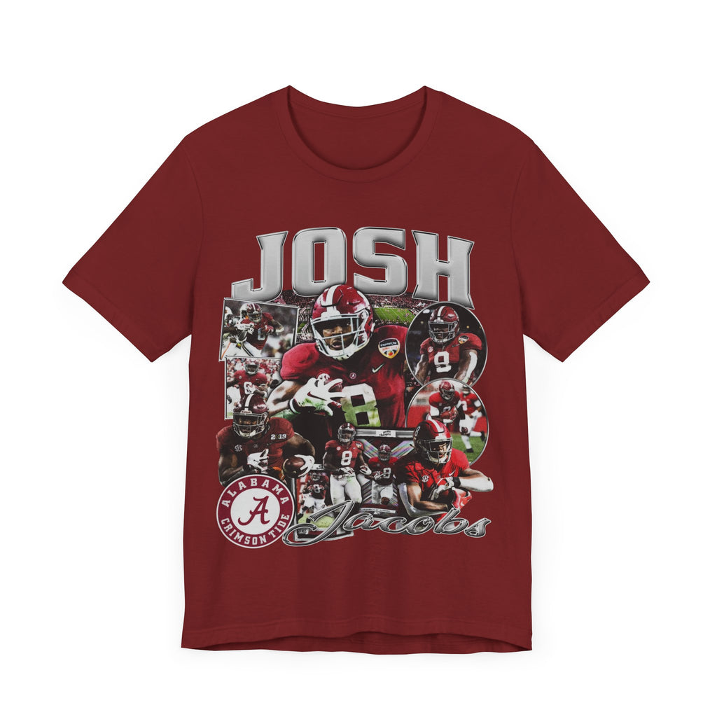 Vintage 90s Football Bootleg Style TShirt JOSH JACOBS 90s Unisex Graphic Tee
