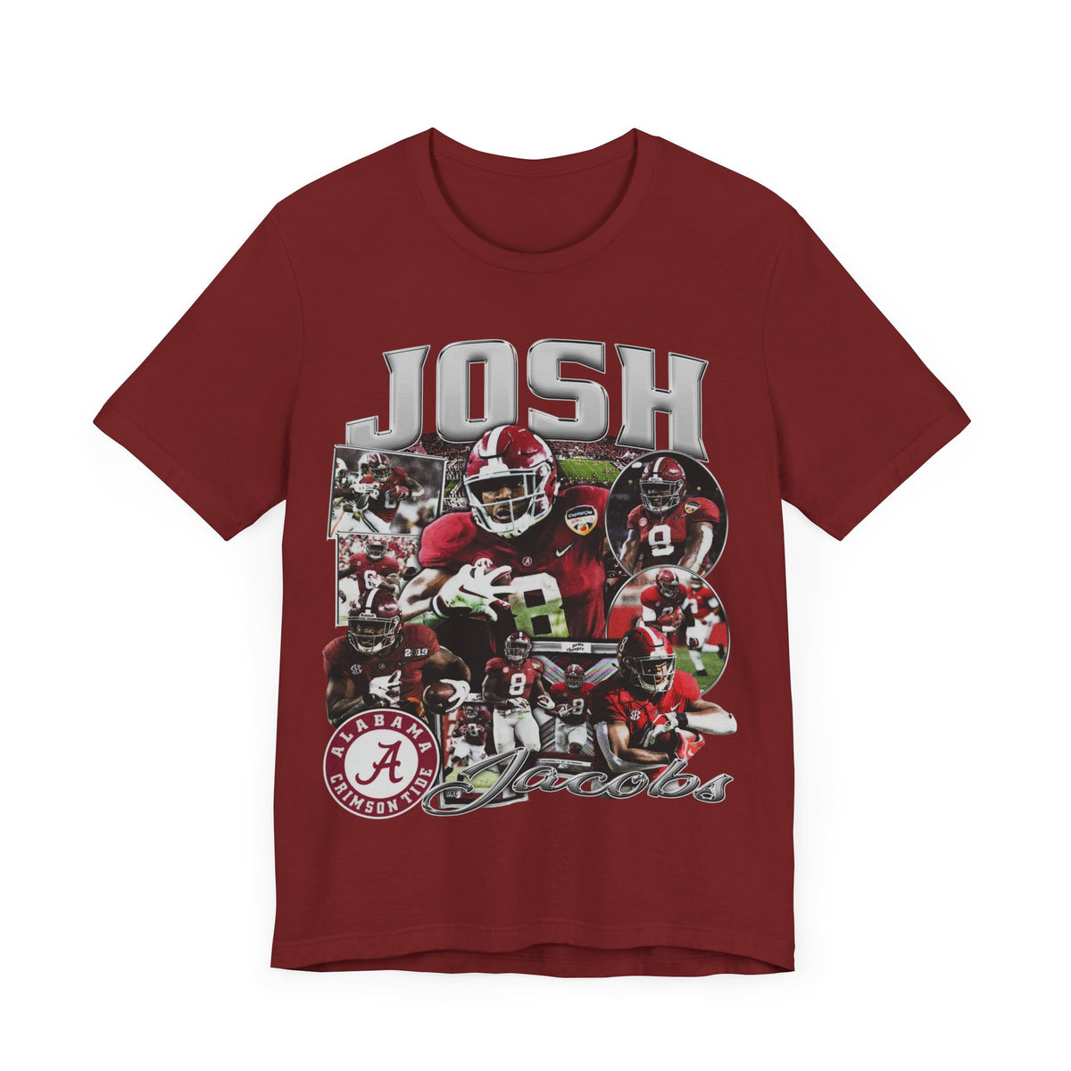 Vintage 90s Football Bootleg Style TShirt JOSH JACOBS 90s Unisex Graphic Tee