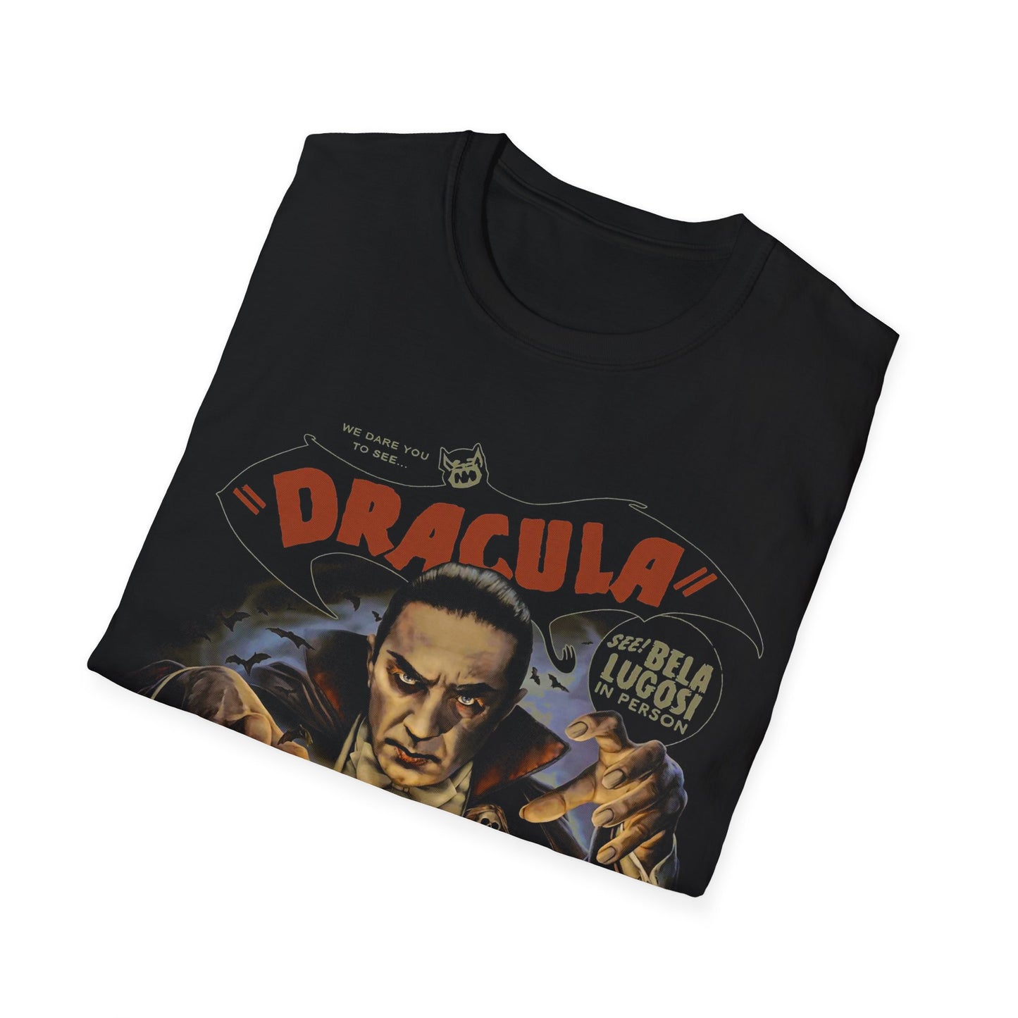 DRACULA OLD SCHOOL POP CULTURE Unisex Softstyle T-Shirt