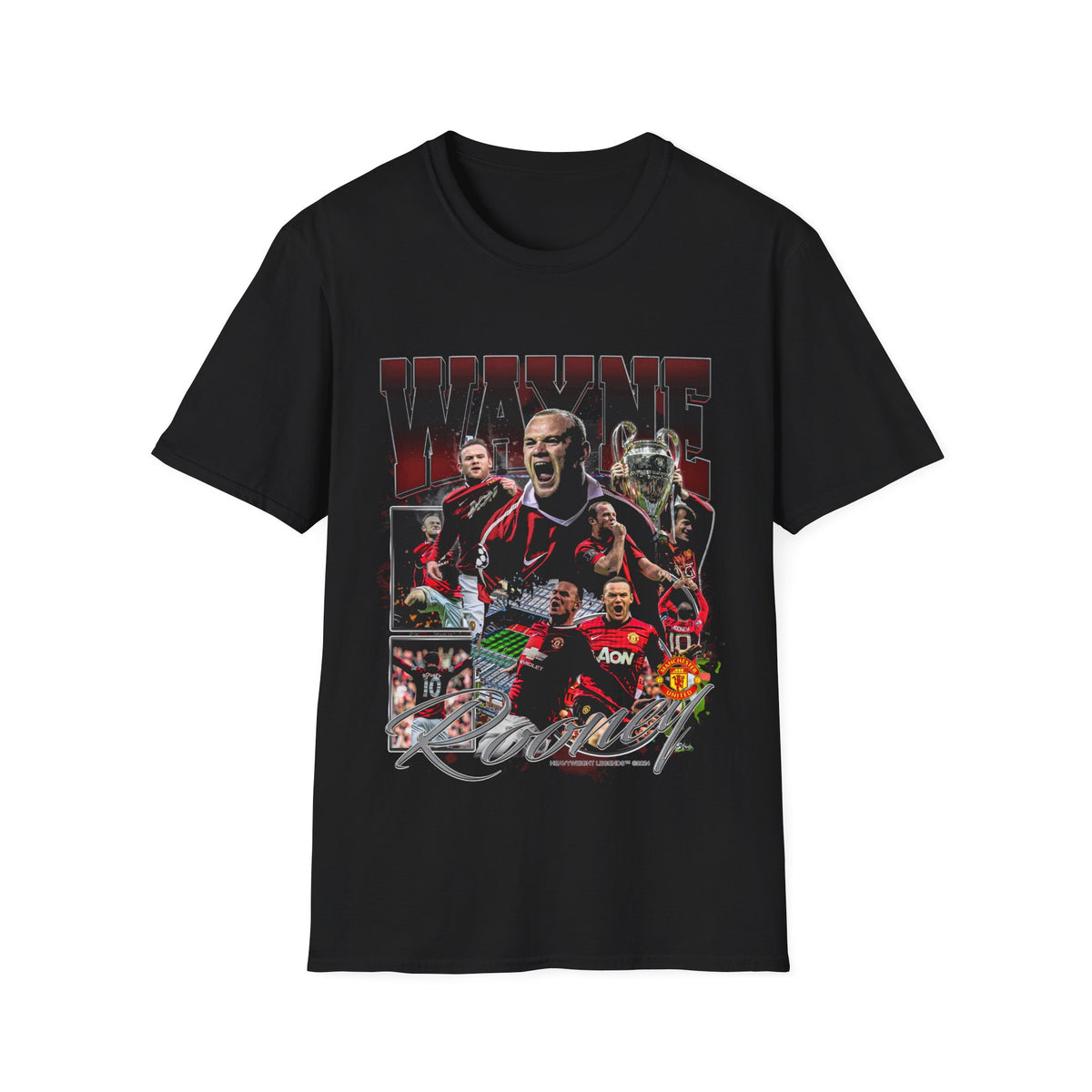 Vintage 90s Soccer Bootleg Style T-Shirt WAYNE ROONEY Vintage Graphic Tee, Retro Soccer Shirt Unisex Graphic Tee Shirt