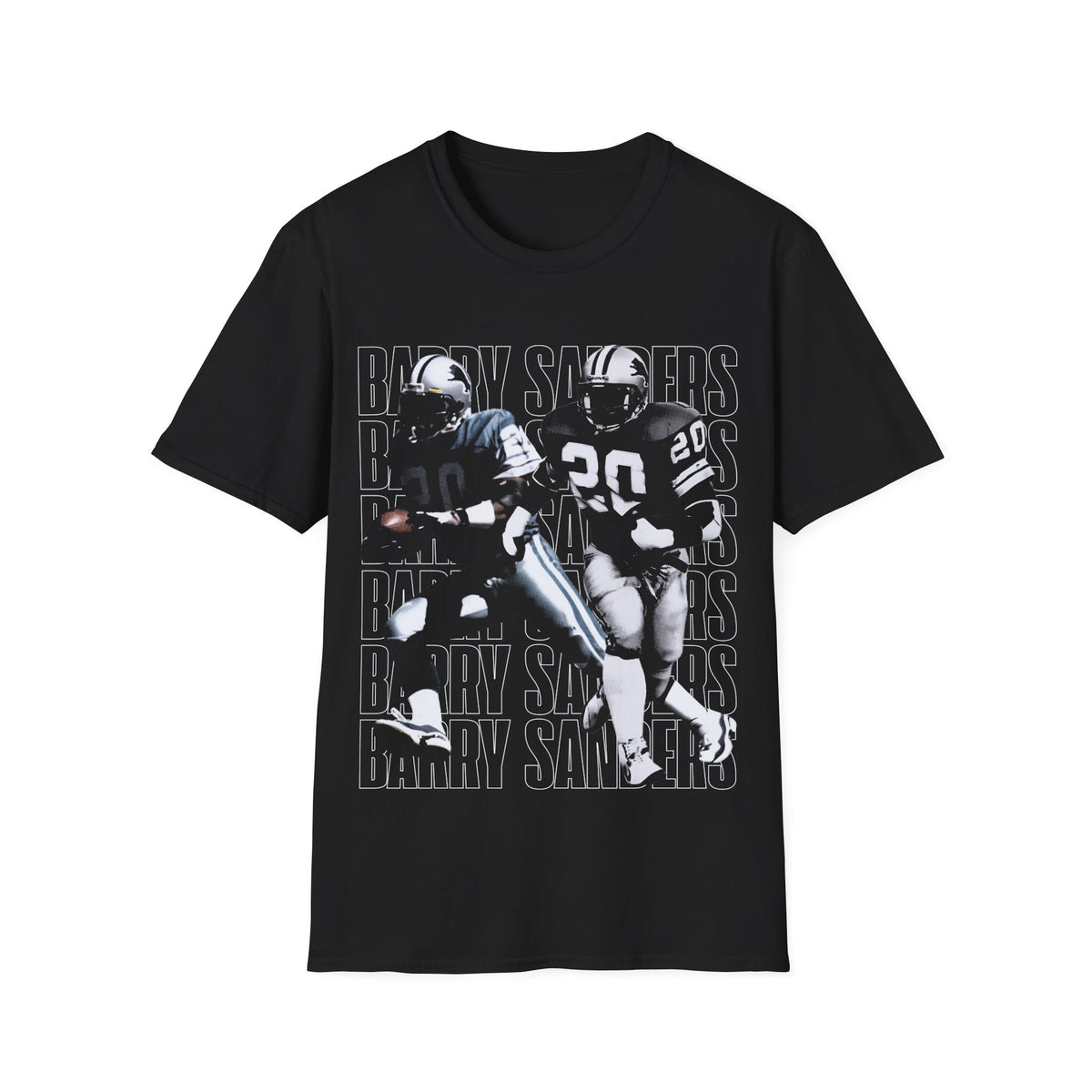 BARRY SANDERS FOOTBALL LEGENDS Unisex Softstyle T-Shirt