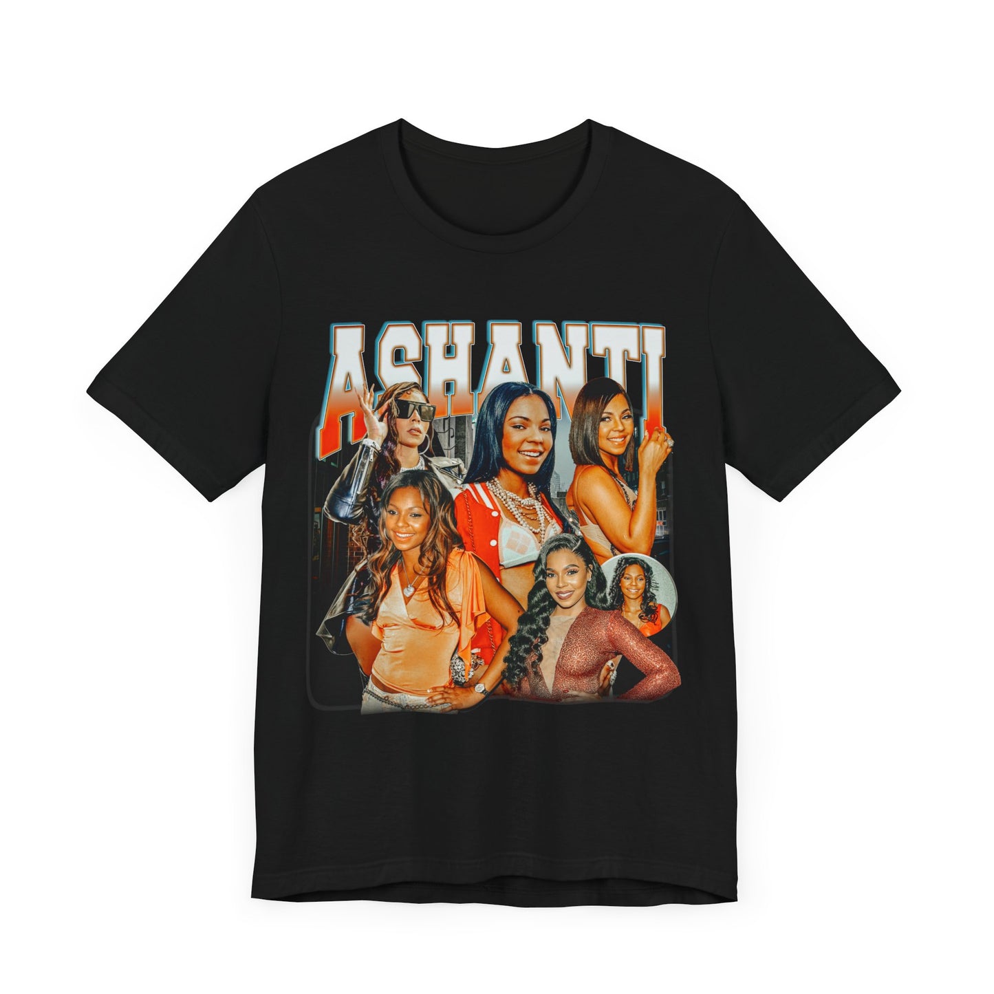 Vintage 90s Pop Bootleg Style T-Shirt ASHANTI Unisex Graphic Tee Shirt