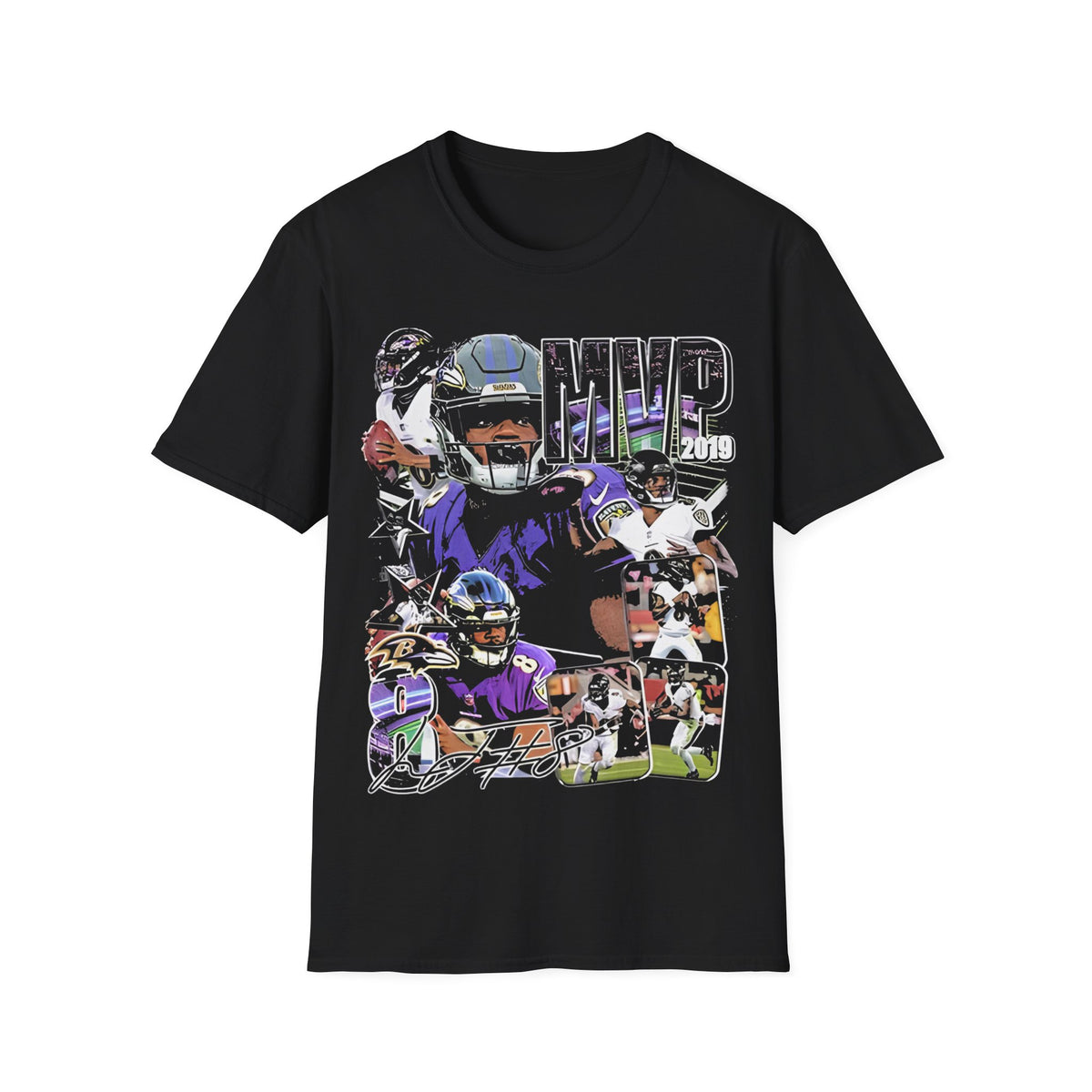 Vintage 90s Football Bootleg Style T-Shirt, LAMAR Retro Football Shirt Unisex Graphic Tee Shirt