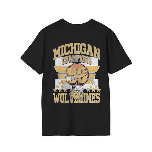 Vintage 90s Basketball Bootleg Style T-Shirt, FAB FIVE DUAL SIDED Retro Basketball Shirt Unisex Graphic Tee