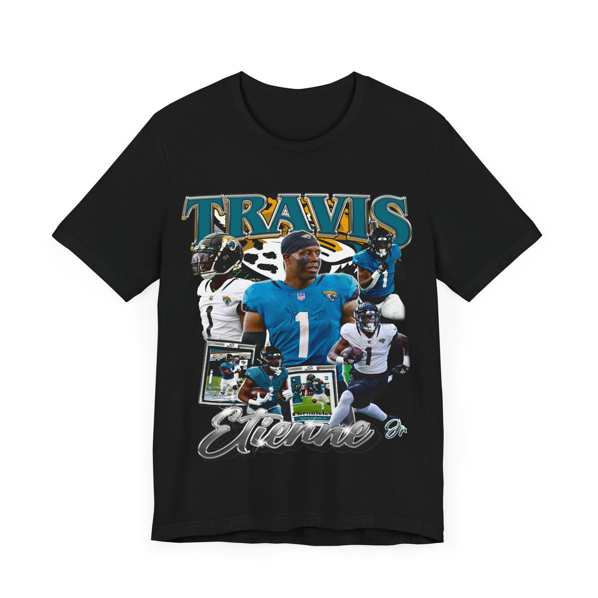 Vintage 90s Football Bootleg Style T-Shirt TRAVIS ETIENE Unisex Graphic Tee