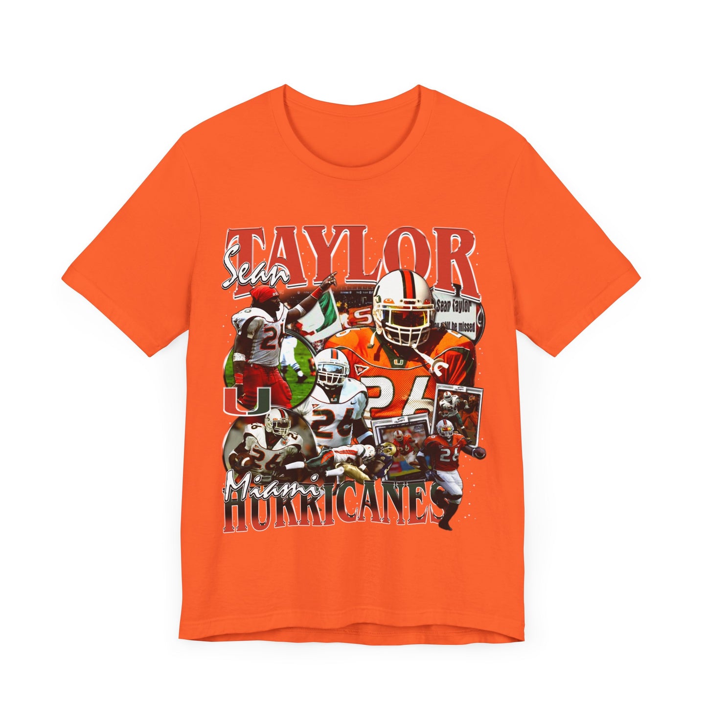 Vintage 90s Football Bootleg Style TShirt SEAN TAYLOR Unisex Graphic Tee Shirt
