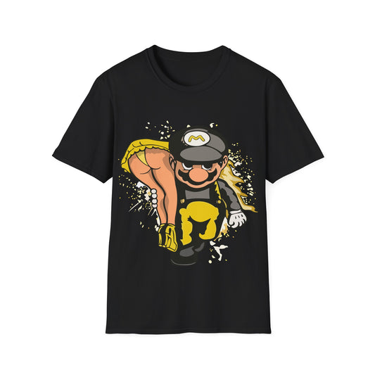 YELLOW AND BLACK PLUMBERS CRACK PREMIUM STREETWEAR Unisex Softstyle T-Shirt
