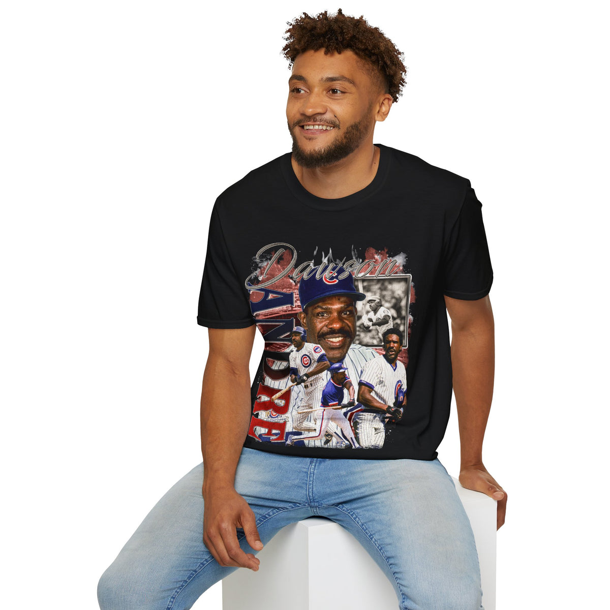 Vintage 90s Baseball Bootleg Style T-Shirt, ANDRE DAWSON Retro Baseball Shirt Unisex Graphic Tee