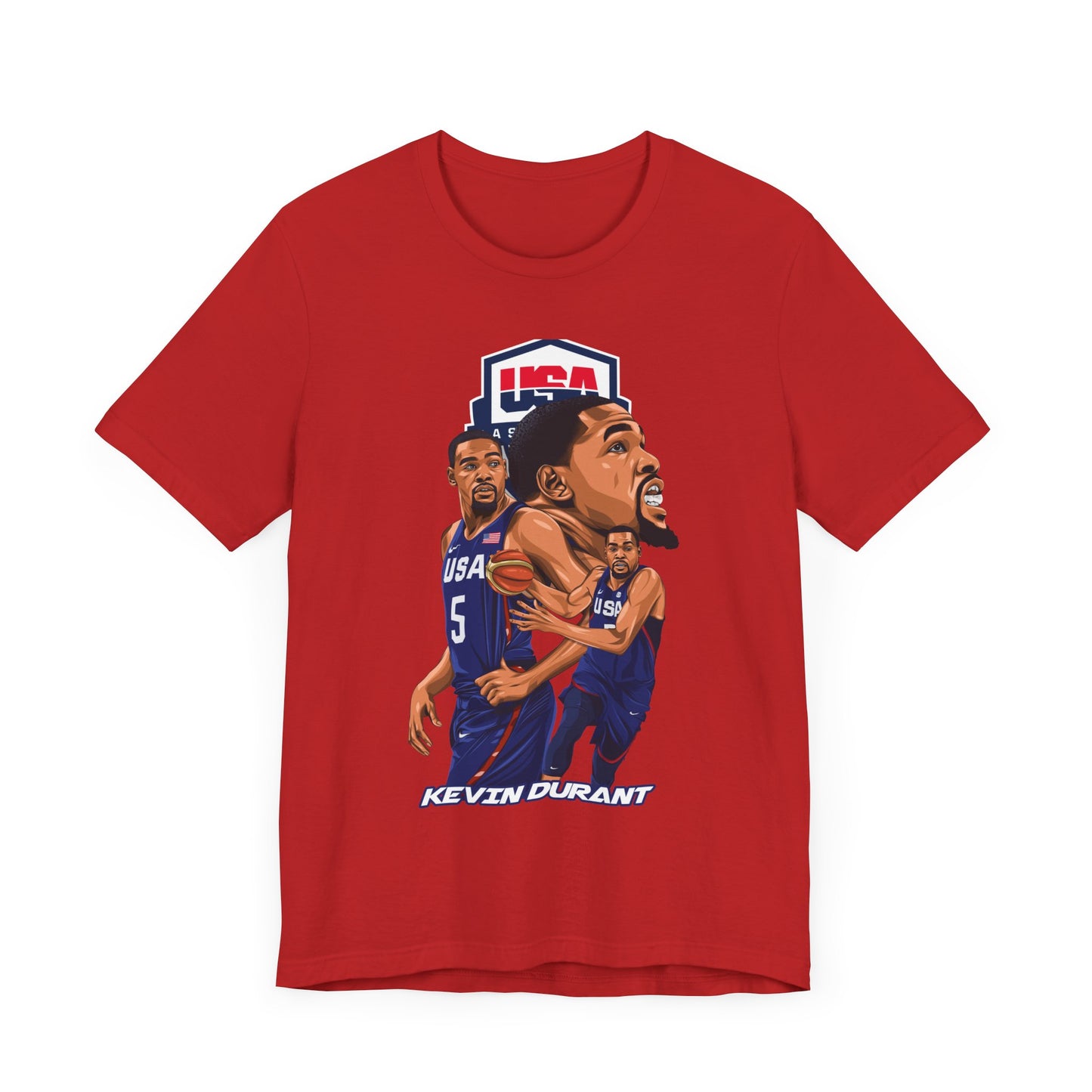 KEVIN DURANT USA Unisex Jersey Short Sleeve Tee