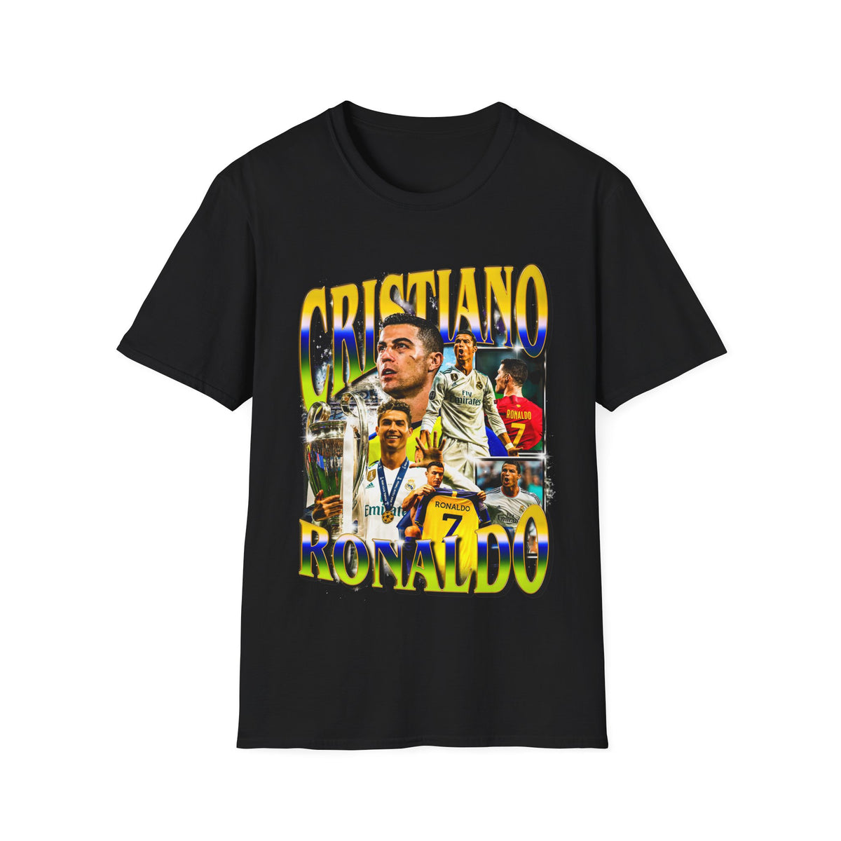 Vintage 90s SOCCER Bootleg Style T-Shirt, CHRISTIANO RONALDO Graphic Tee, Retro SOCCER Shirt Unisex Graphic Tee