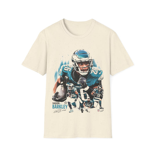 Vintage 90s Football Bootleg Style T-Shirt, SAQUON BARKLEY Retro Football Shirt Unisex Graphic Tee