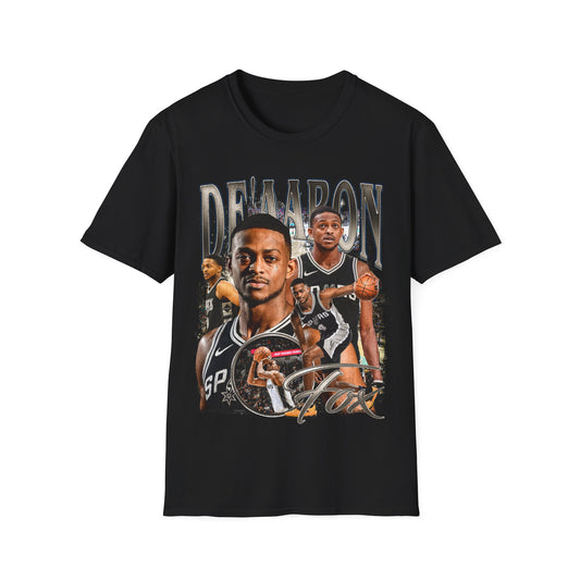 Vintage 90s Basketball Bootleg Style T-Shirt, DE AARON FOX Retro Basketball Shirt Unisex Graphic Tee