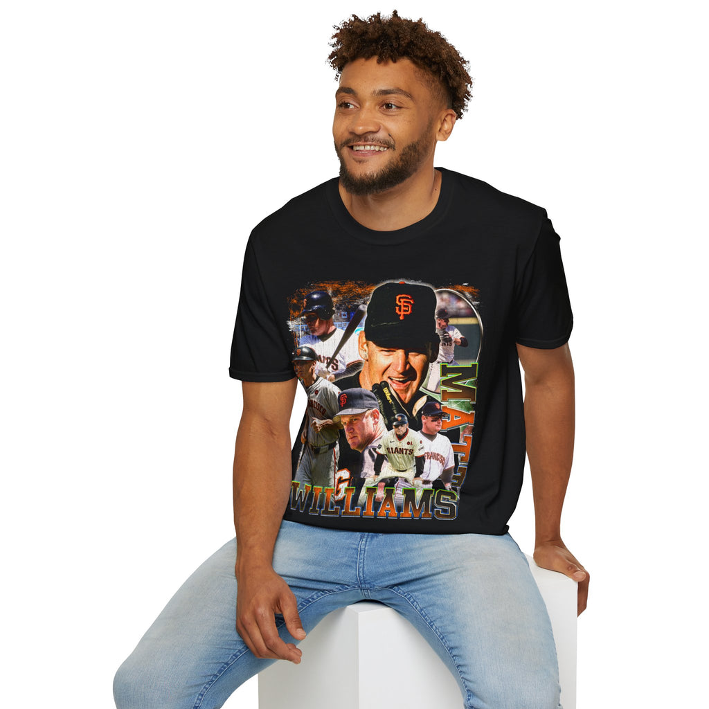 Vintage 90s Baseball Bootleg Style T-Shirt, MATT WILLIAMS Retro Baseball Shirt Unisex Graphic Tee
