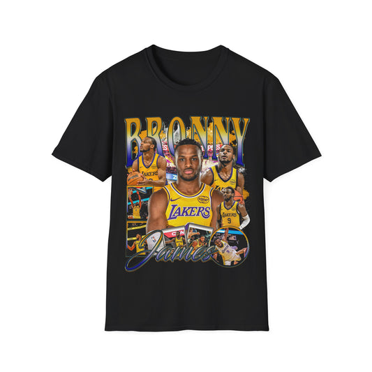 Vintage 90s Basketball Bootleg Style T-Shirt, BRONNY JAMES Graphic Tee, Retro Basketball Shirt Unisex Graphic Tee