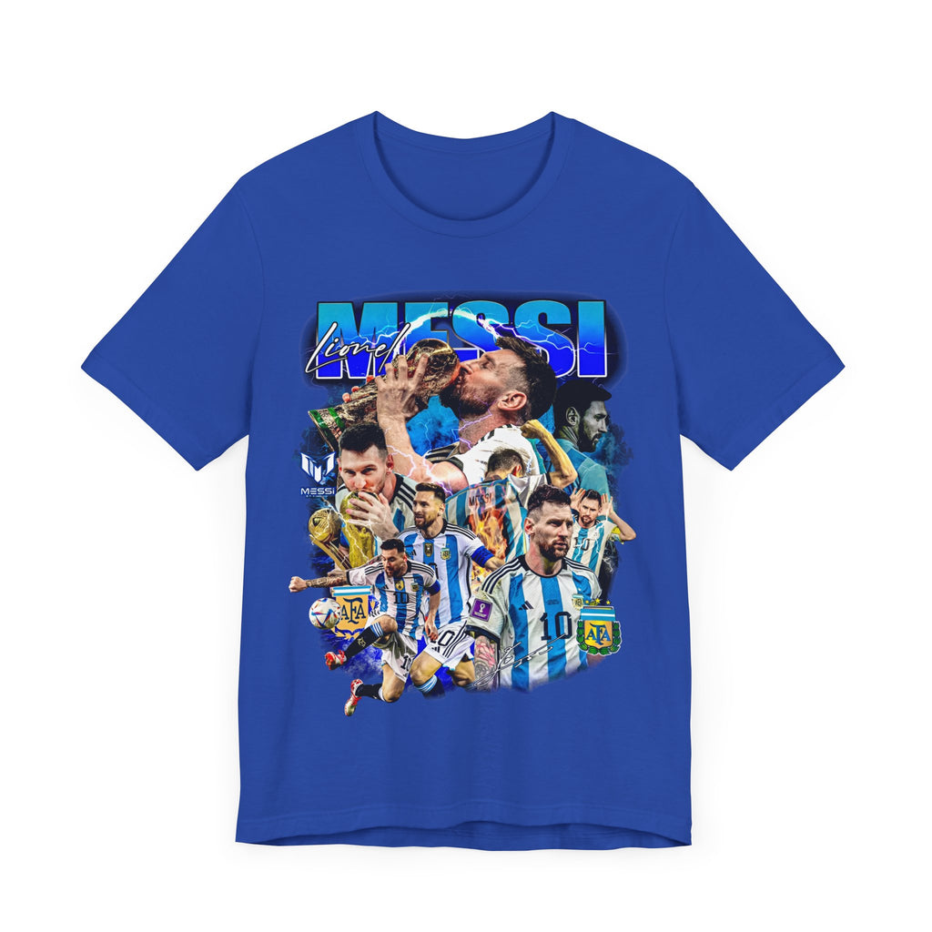 Vintage 90s Soccer Bootleg Style T-Shirt LIONEL MESSI Unisex Graphic Tee Shirt