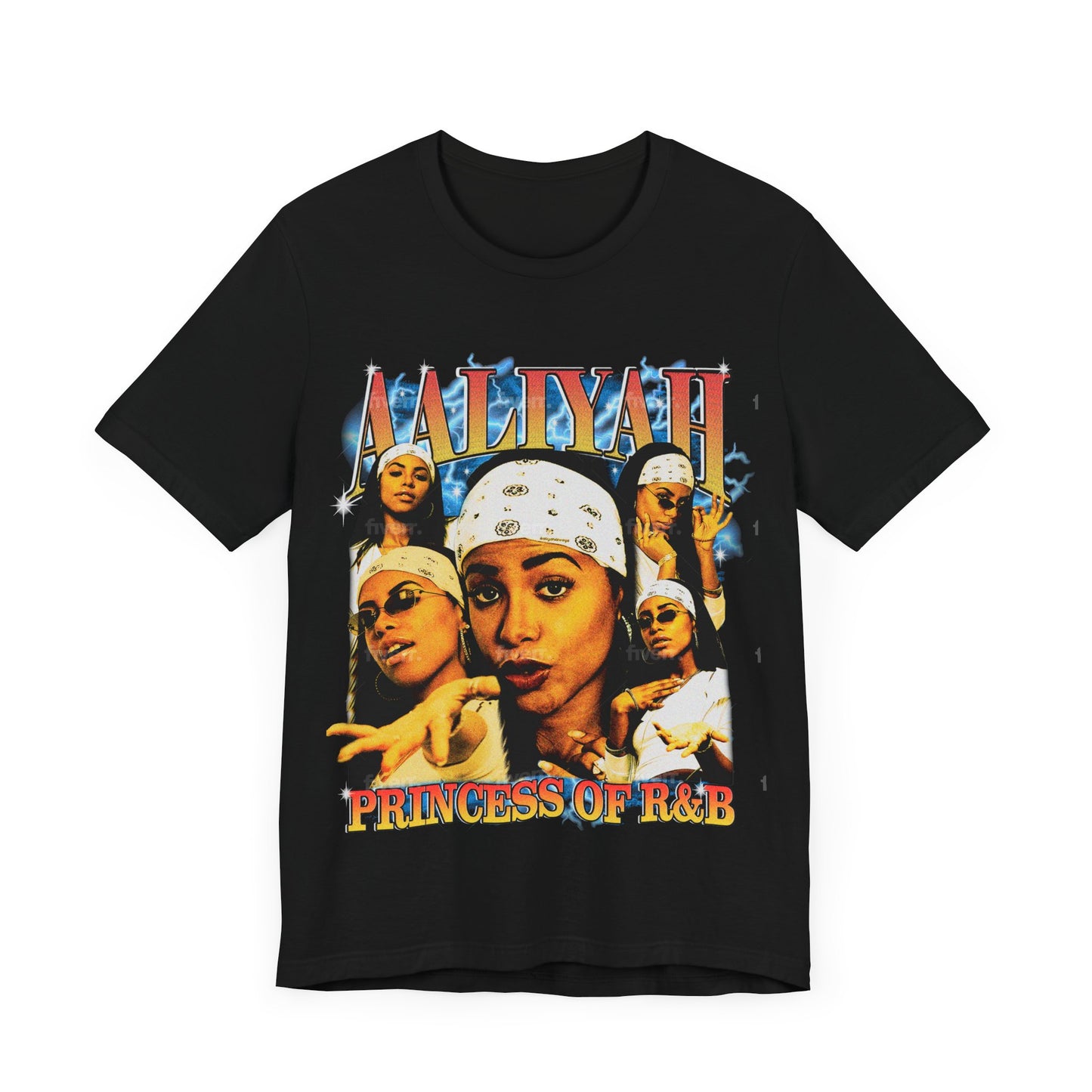 Vintage 90s Rap Bootleg Style T-Shirt, AALIYAH Princess Unisex Graphic Tee Shirt