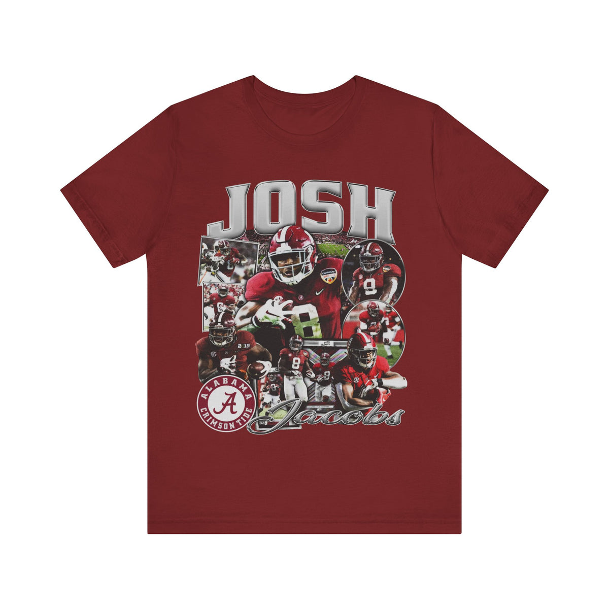Vintage 90s Football Bootleg Style TShirt JOSH JACOBS 90s Unisex Graphic Tee