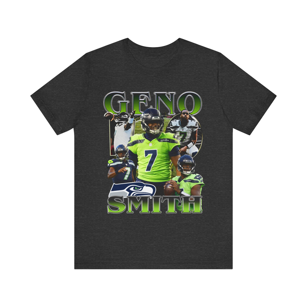 Vintage 90s Football Bootleg Style TShirt GENO SMITH Unisex Graphic Tee Shirt
