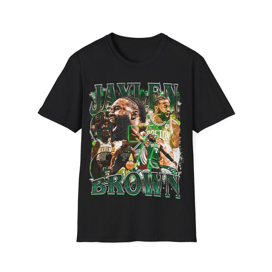 Vintage 90s Basketball Bootleg Style T-Shirt, JAYLEN BROWN Retro Basketball Shirt Unisex Graphic Tee