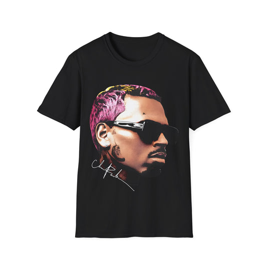Vintage 90s Rap Bootleg Style T-Shirt, CHRIS BROWN PORTRAIT Vintage Graphic Tee, Retro Rap Shirt Unisex Graphic Tee Shirt