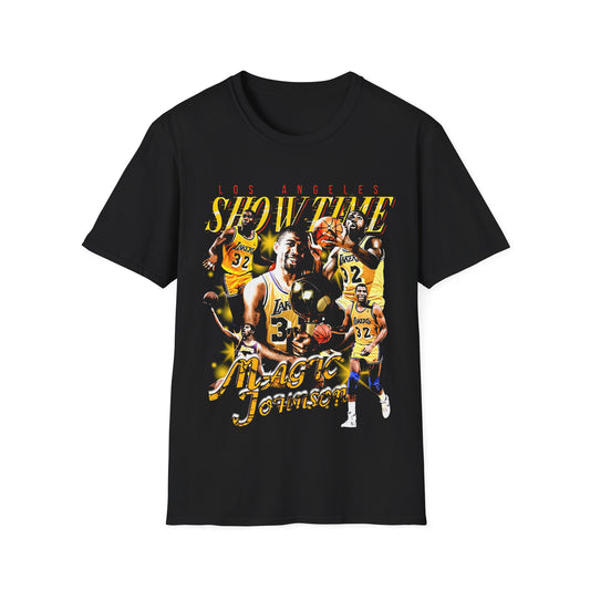 Vintage 90s Basketball Bootleg Style T-Shirt, MAGIC JOHNSON Retro Basketball Shirt Unisex Graphic Tee
